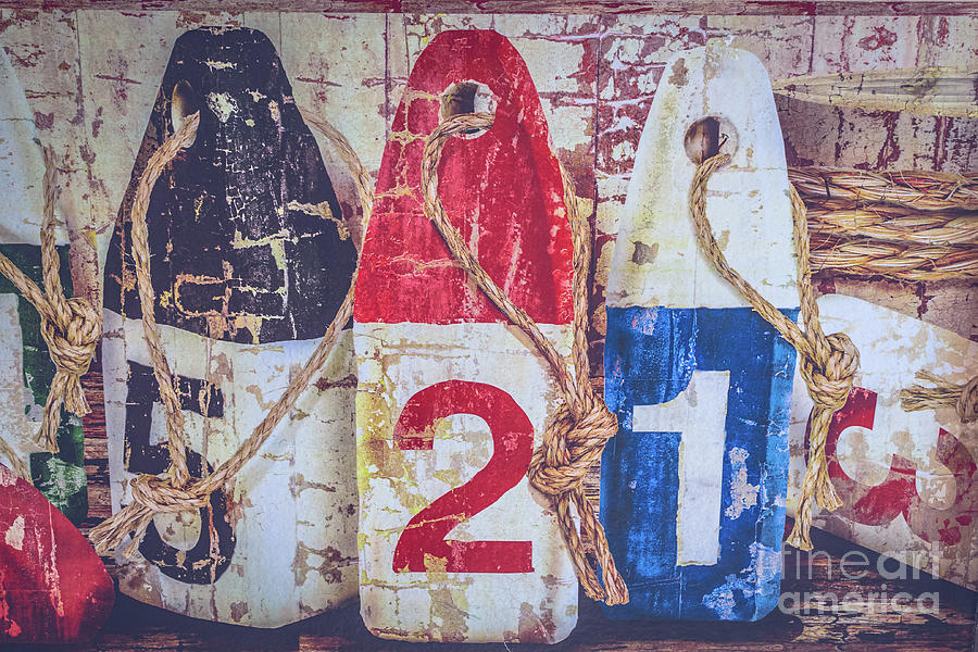 Lobster buoys3 Photograph by Claudia M Photography