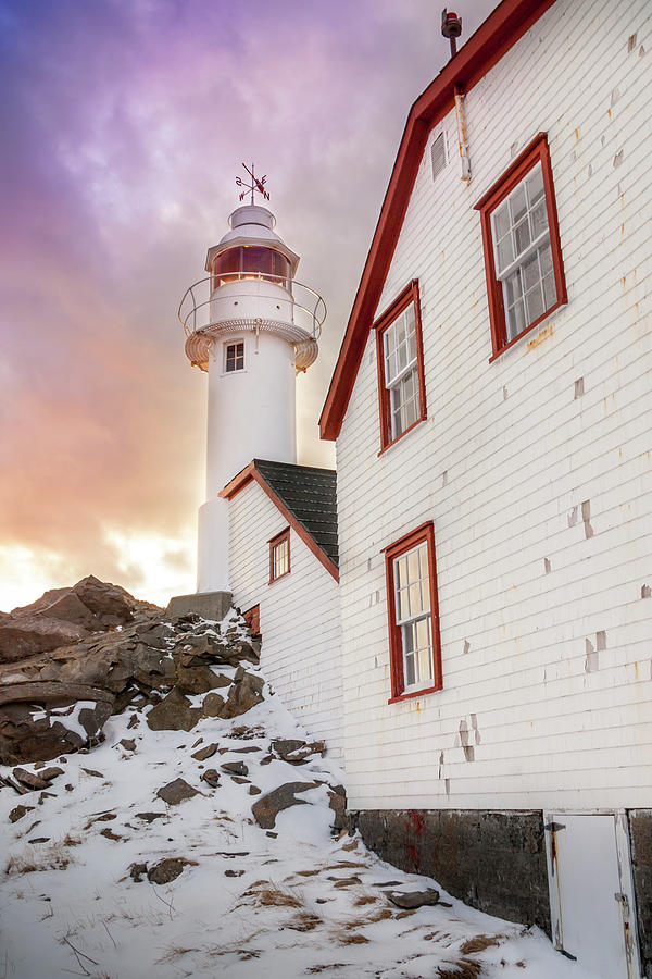 Sunset Photograph - Lobster Cove Head Lighthouse #3 by Mike Organ