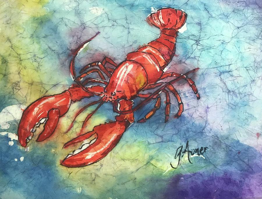 Lobster dreaming Painting by Gloria Avner