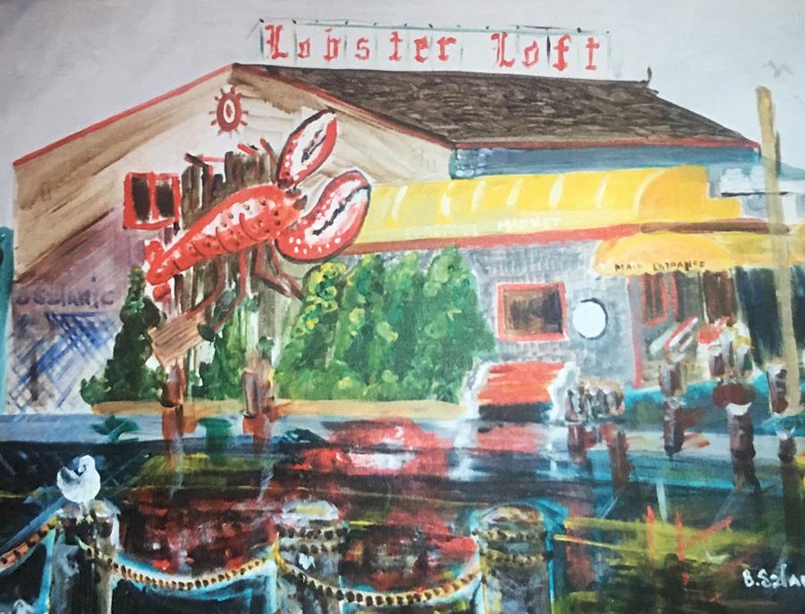 Lobster loft Painting by Barbara Szlanic