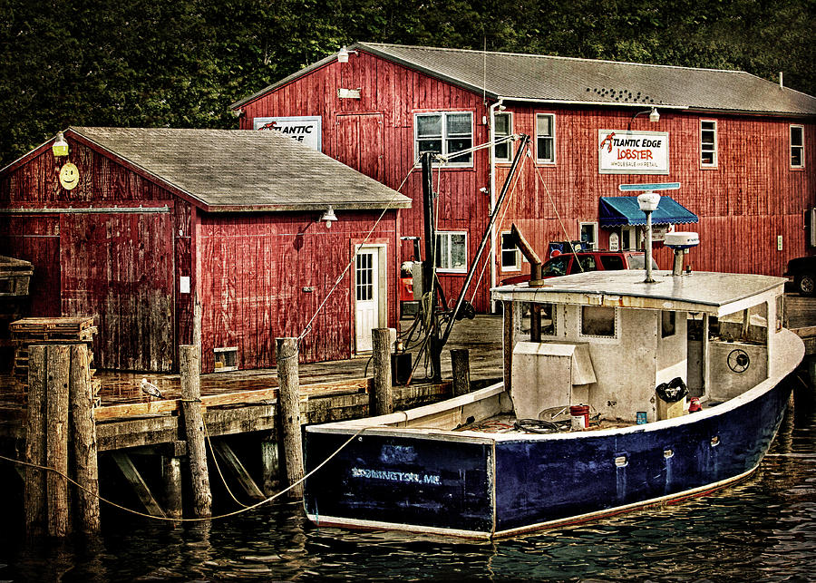 Lobster Market in Boothbay Harbor Photograph by Carolyn Derstine