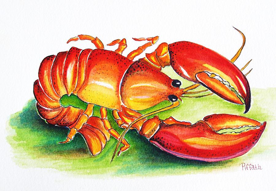 Lobster Painting by Patricia Piffath