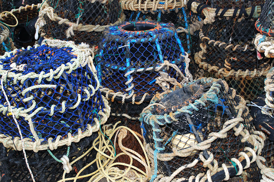 Lobster Pots Photograph by Chris Day