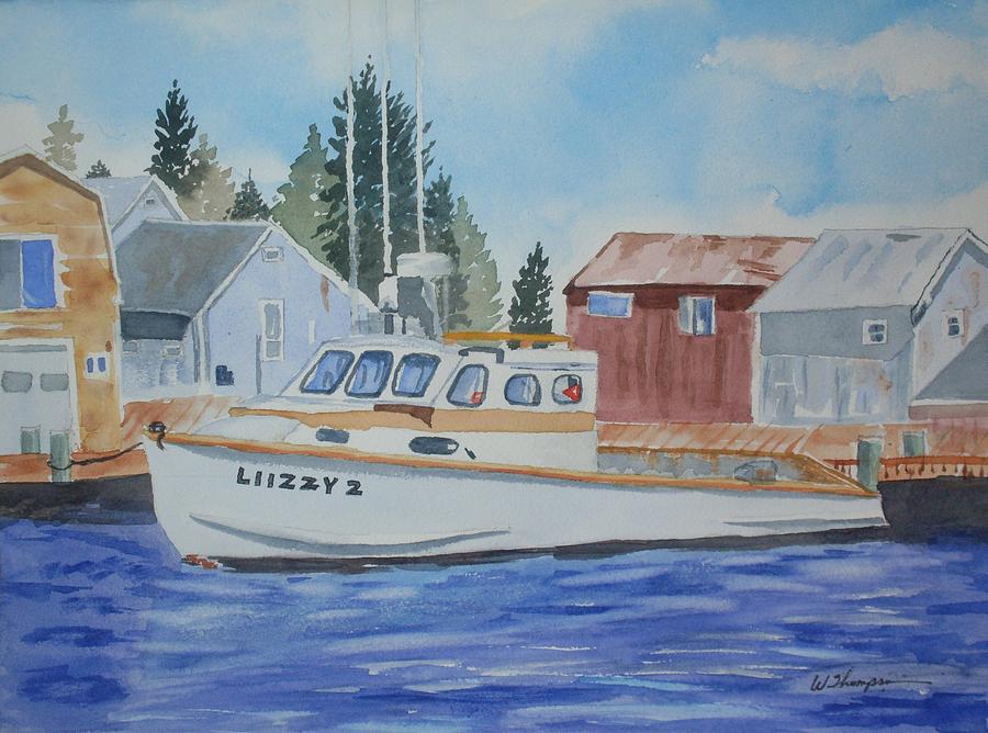 Lobster Tourist Boat  Painting by Warren Thompson