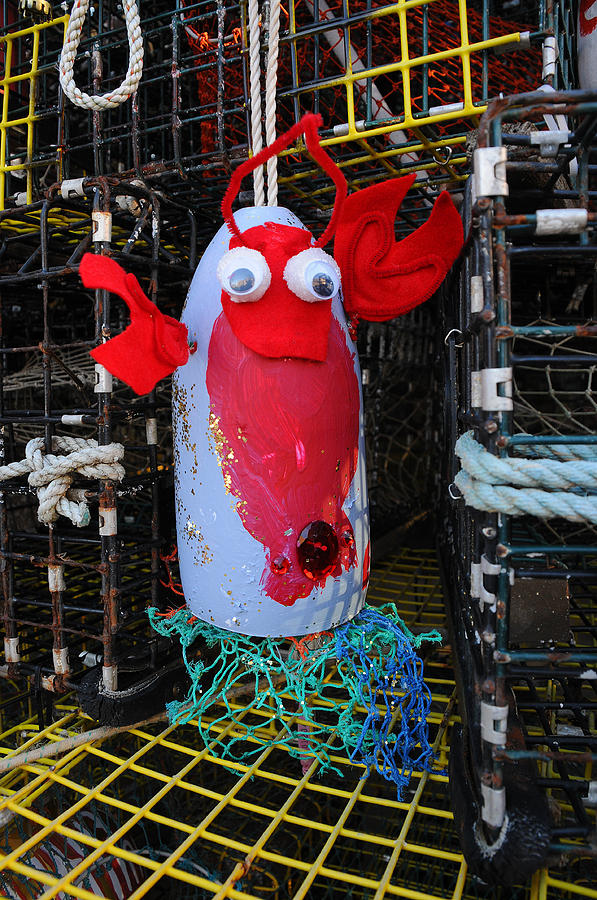 Lobster Trap Buoy Christmas Decoration Photograph by Mike Martin
