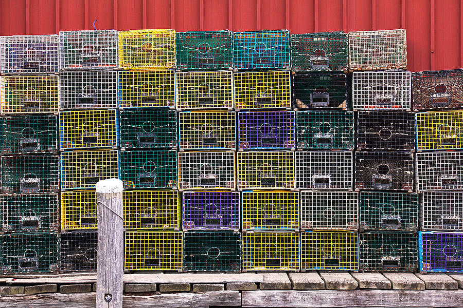 Lobster Traps - Portland Maine Photograph by Eric Gendron
