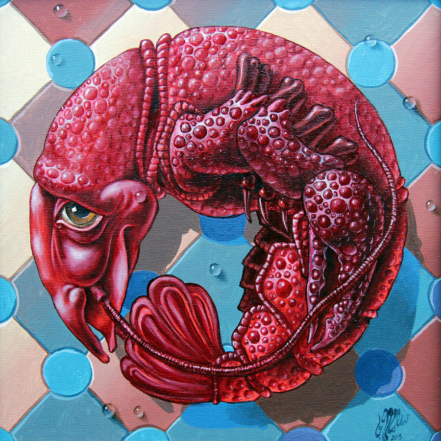 Lobster  Painting by Victor Molev