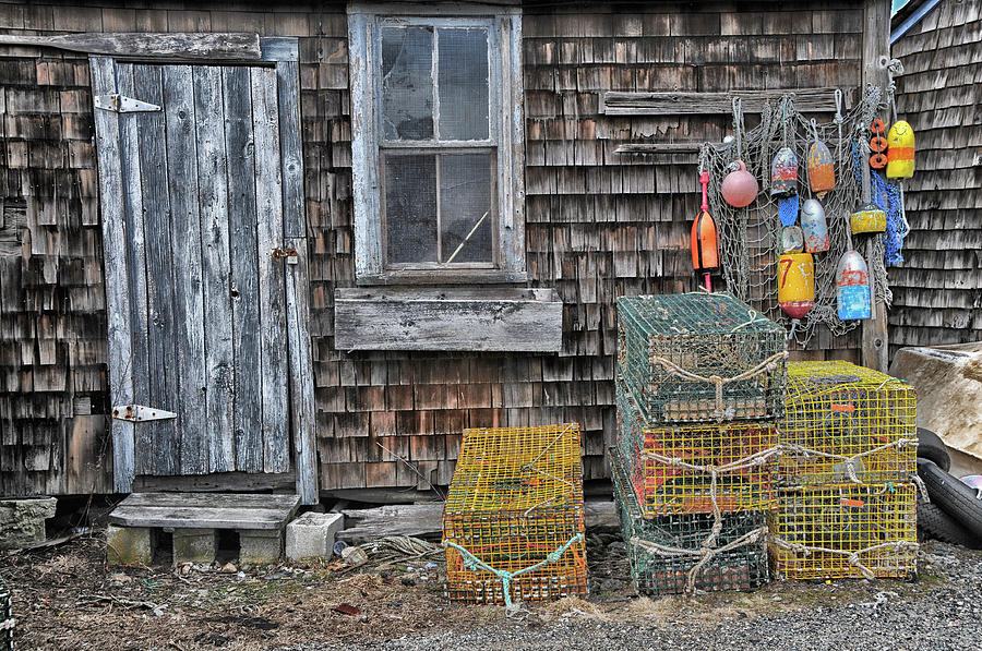 Lobstermans Shanty Photograph by Mike Martin