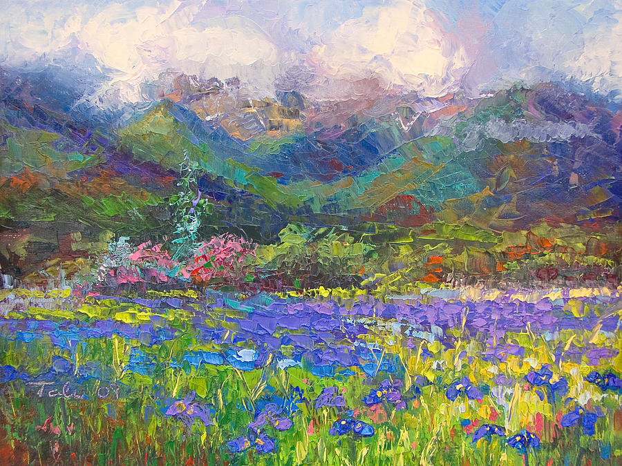 Mountain Painting - Local Color by Talya Johnson