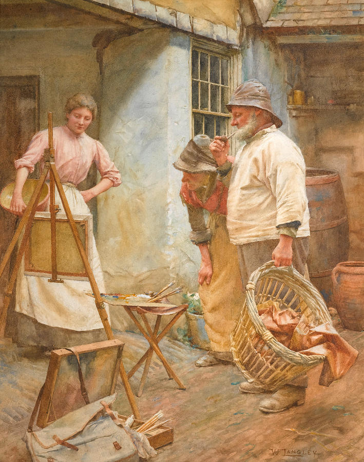 Local Critics Drawing by Walter Langley