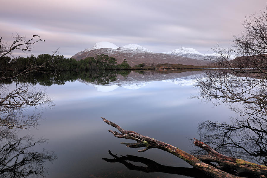 Loch Cul Dromannan Reflections Photograph by Grant Glendinning