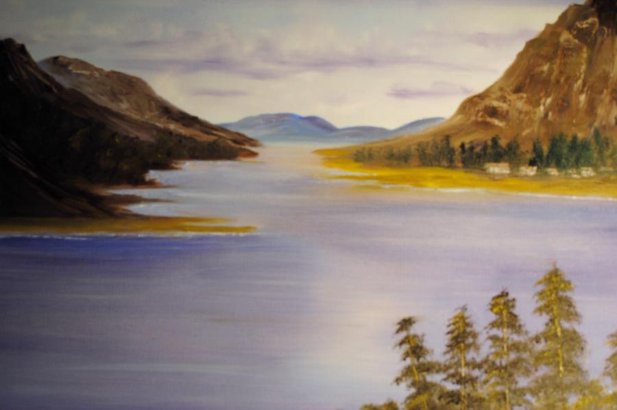 Loch Leven Painting - Loch Leven by James Higgins