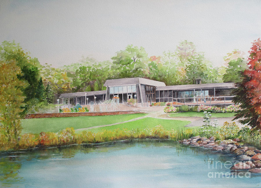 Loch Lomond Beach Clubhouse Painting by Patricia Ricci