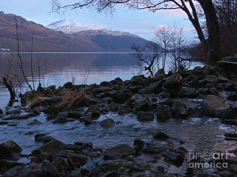 Loch Lomond at dusk Photograph by Phil Banks