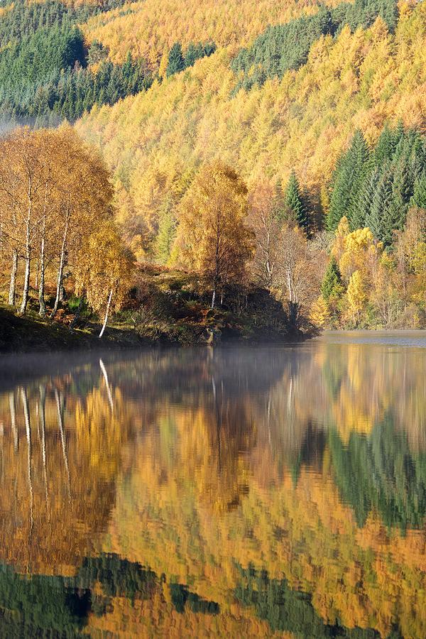 Loch Tummel reflections Photograph by Stephen Taylor