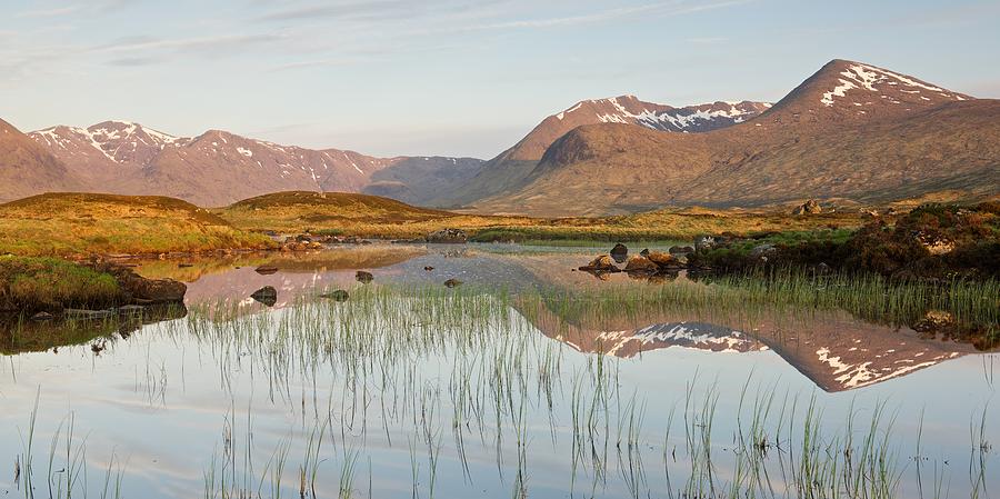 Lochan Na Stainge Panorama Photograph by Stephen Taylor