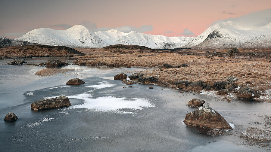 Winter Photograph - Lochan Sunrise by Grant Glendinning