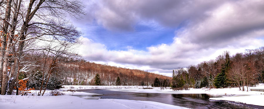 Lock and Dam Snowscape Photograph by David Patterson