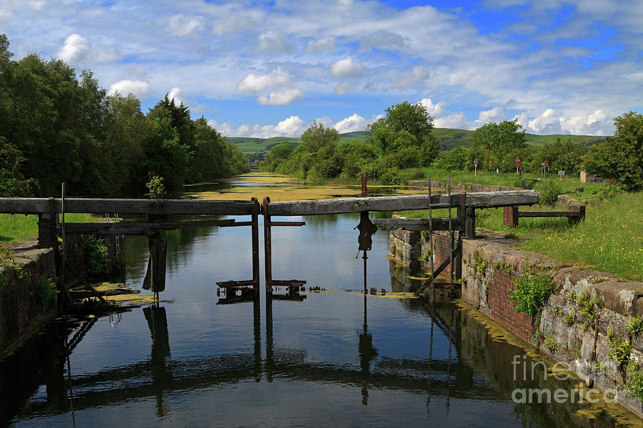 Landscape Photograph - Lock Gates on the Old Canal by Louise Heusinkveld