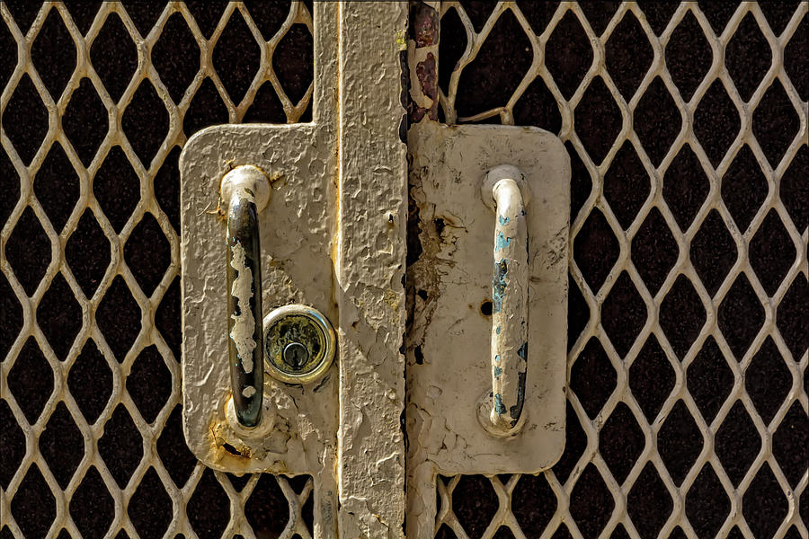 Locked Gate NYC Public school Photograph by Robert Ullmann
