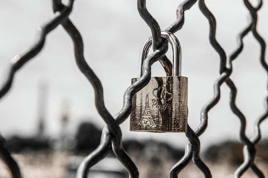 Locked in Paris Photograph by Helen Jackson