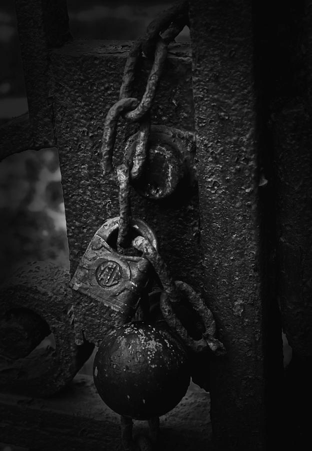 Locked In Time In Black And White Photograph by James DeFazio