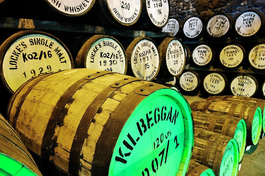 Lockes And Kilbeggan Irish Whiskey At Lockes Distillery In Westmeath Town Of Kilbeggan, Ireland Photograph