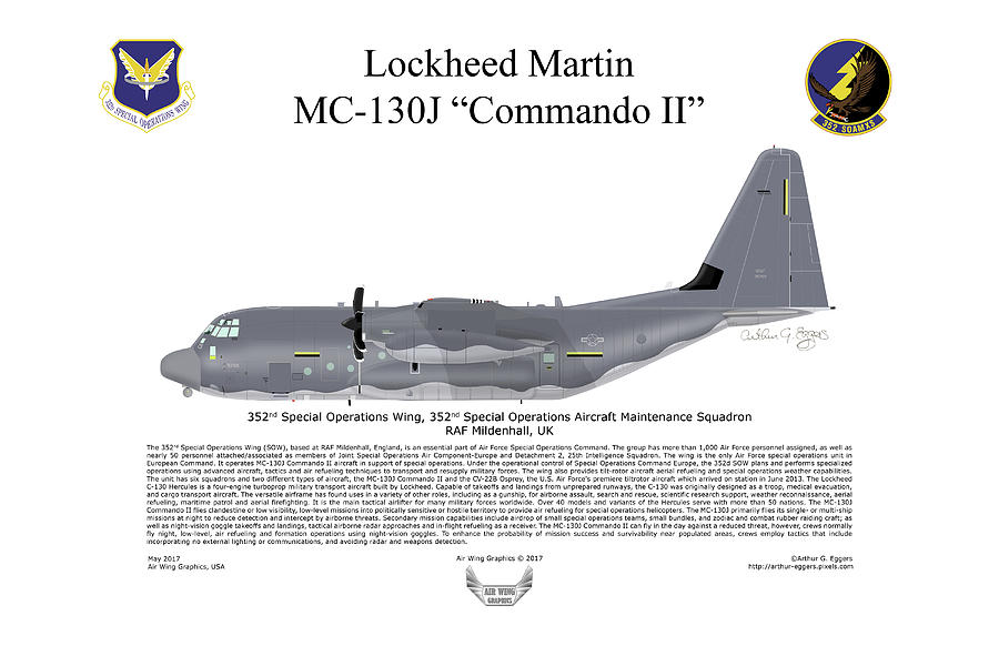 Lockheed Martin MC-130J Commando II Digital Art by Arthur Eggers