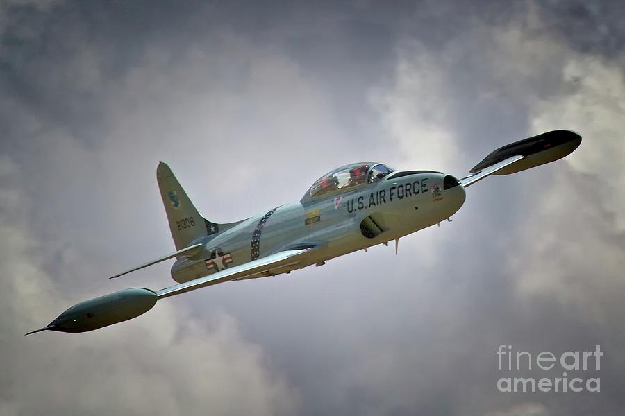Airplane Photograph - Lockheed P-80 Shooting Star 2011 Chino Air Show by Gus McCrea