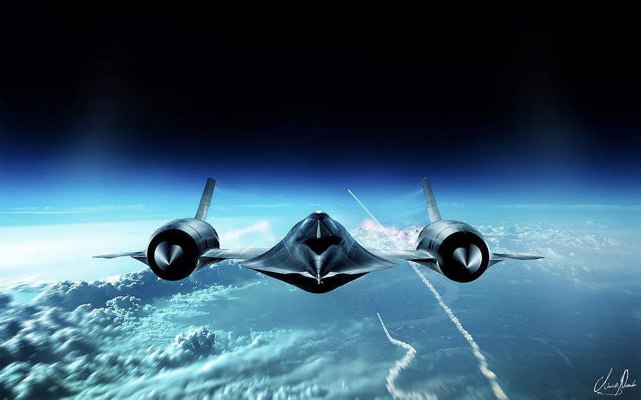 Lockheed Sr 71 Blackbird Digital Art By Luiz Paulo Silva