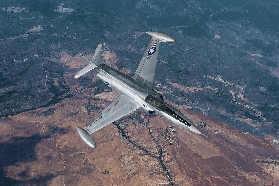 Lockheed XF-90  Digital Art by Erik Simonsen