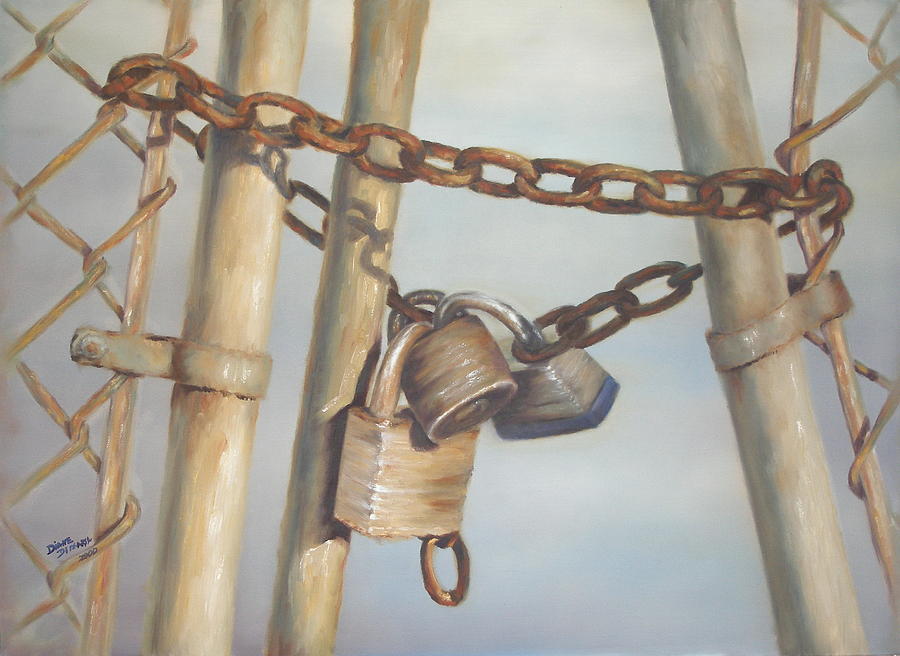 Locks Painting by Diane  DiMaria