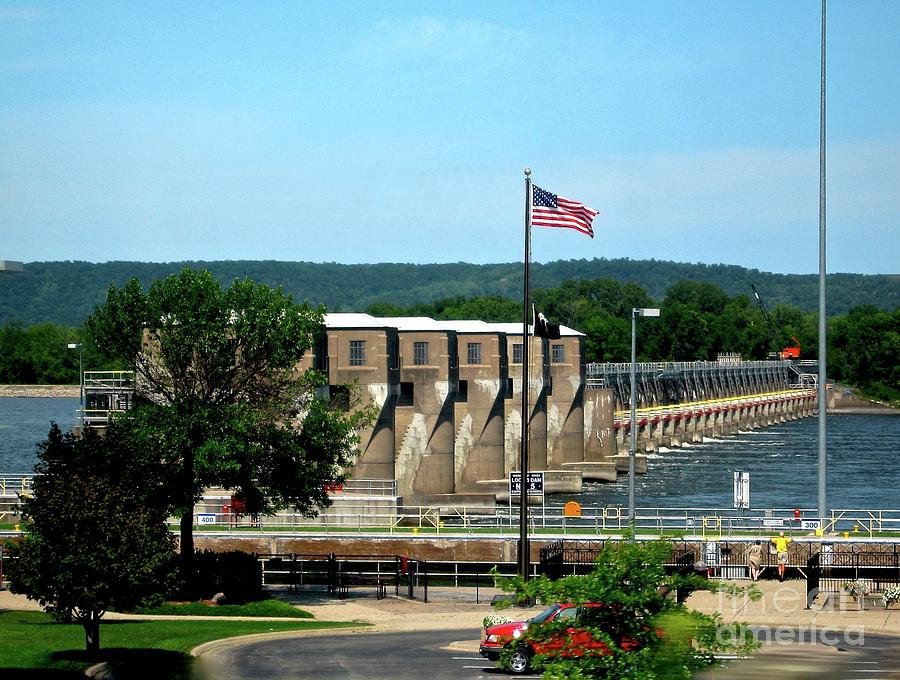 Locks on the Mississippi River in Iowa, Wisconsin and Minn. Photograph by Phyllis Kaltenbach