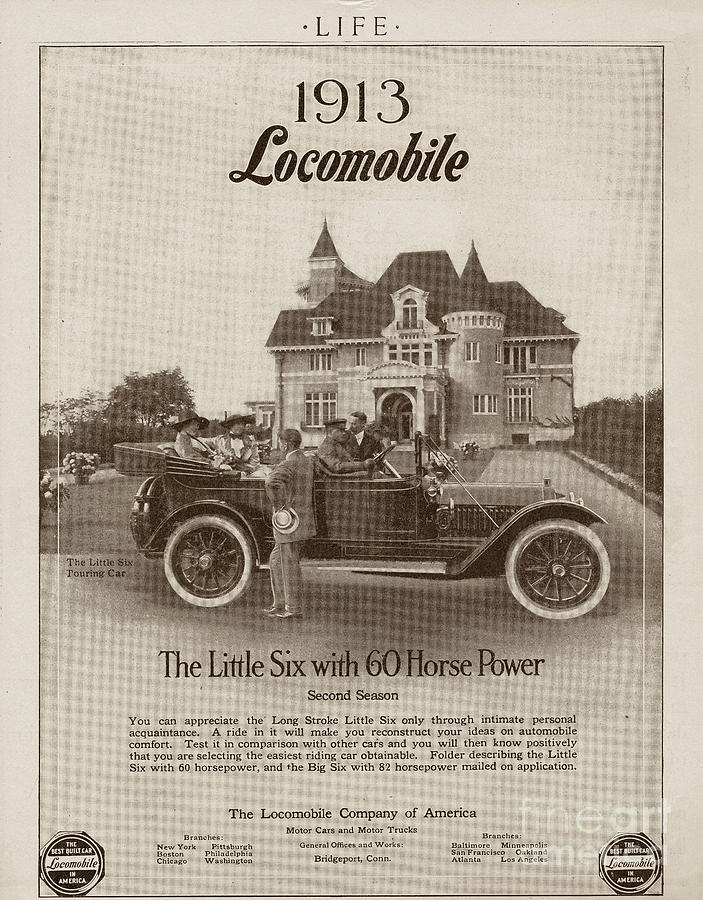 Locomobile Advertisement Photograph by Cole Thompson