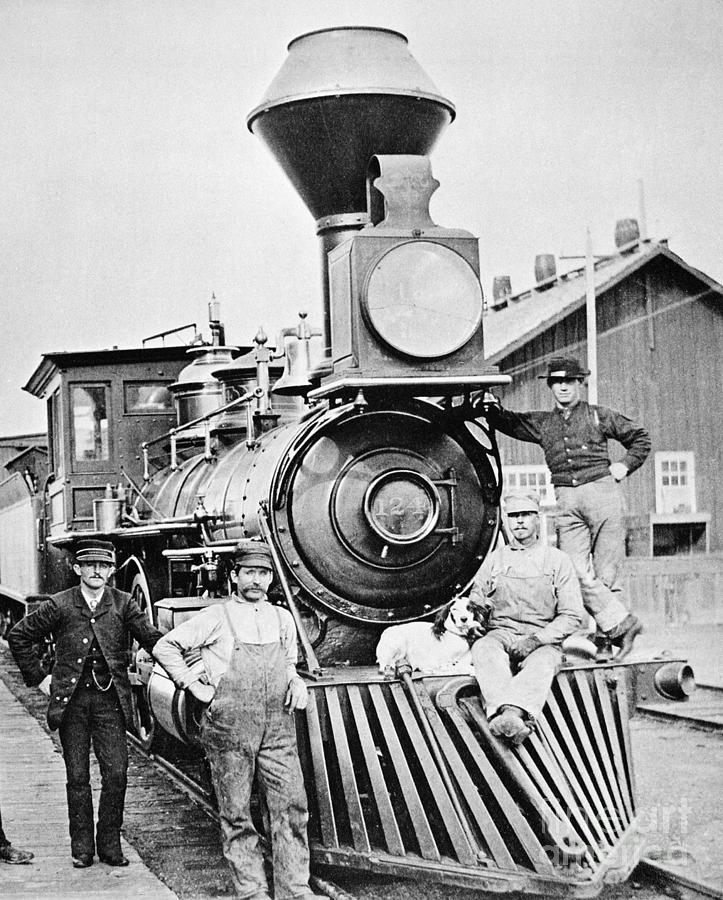 Locomotive, 1883 Photograph by Granger