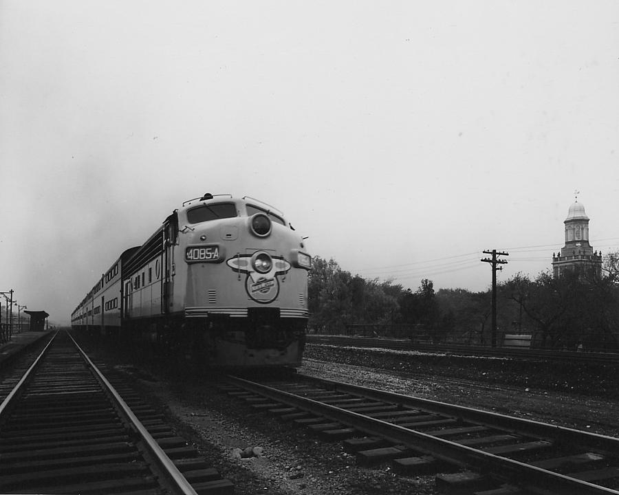 Locomotive 4085A on the Rails - 1959 Photograph by Chicago and North Western Historical Society