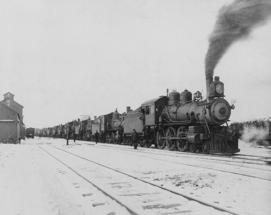 Idling Locomotive  Photograph by Chicago and North Western Historical Society