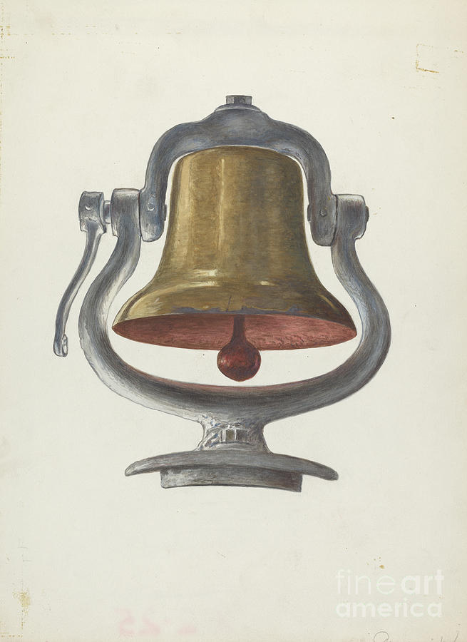 Locomotive Bell Drawing by Georgina King - Pixels