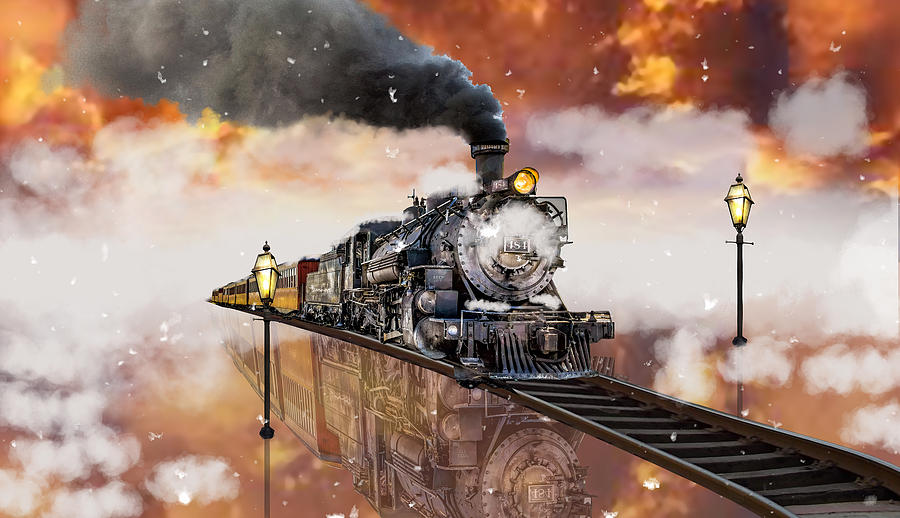 Locomotive Breath Railway Mixed Media by Marvin Blaine