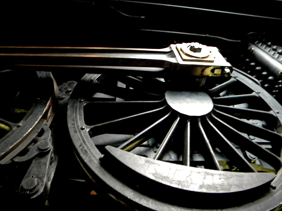 Locomotive Wheel Photograph