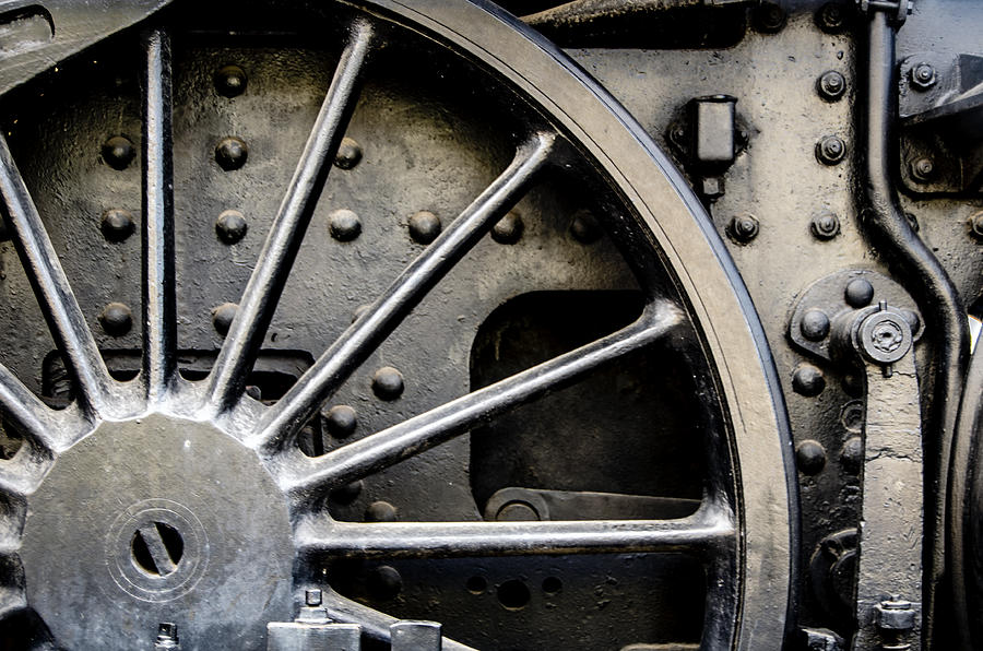 Locomotive Wheel Photograph by Tito Slack