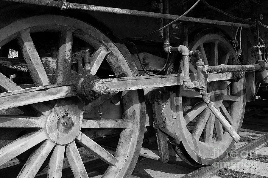 Locomotive Wheels Photograph by Tim Hightower