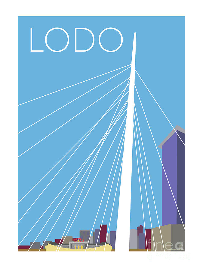 LODO/Blue Digital Art by Sam Brennan