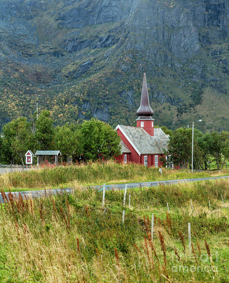Lofoten Island Church Photograph by Timothy Hacker