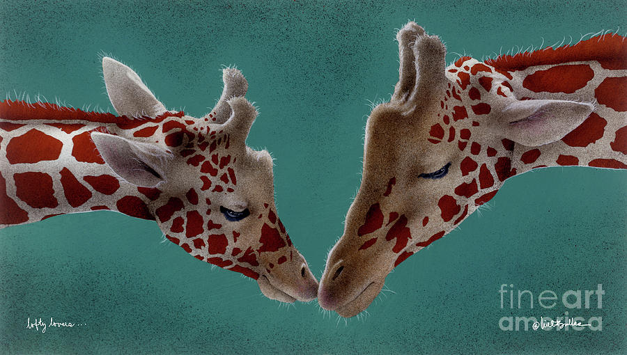Wildlife Painting - Lofty lovers... by Will Bullas