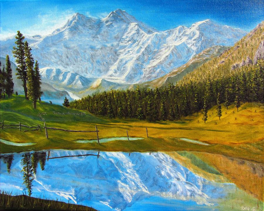 Lofty Mountain Grandeur Painting