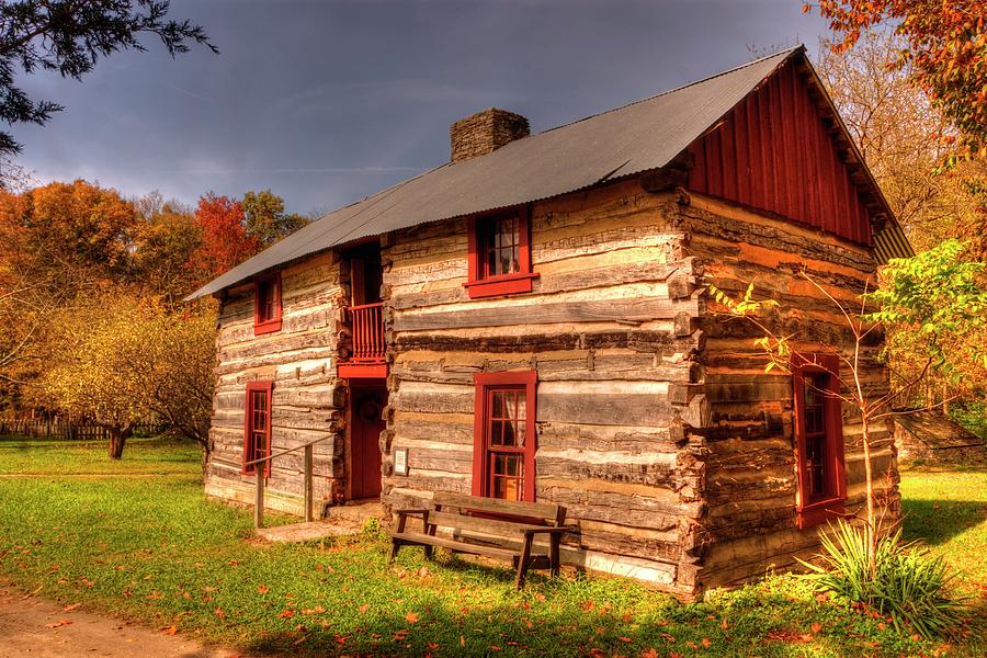 Log Cabin Dog trot Photograph by Paul Lindner Pixels