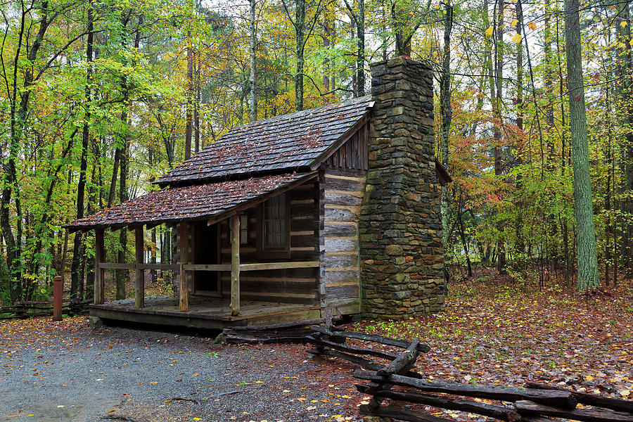 Log Cabin Photograph by Jill Lang