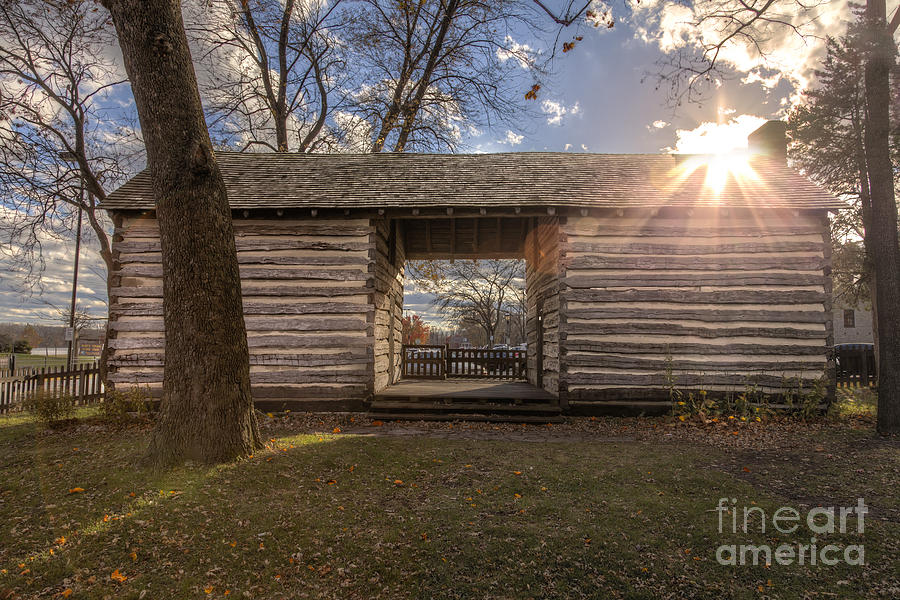 Fall Photograph - Log Cabin by Larry Braun Fall Photograph - Log Cabin by Larry Braun