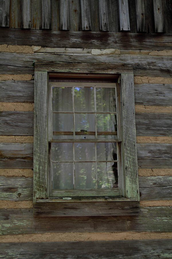 Log Cabin Window Photograph by Karen Ruhl